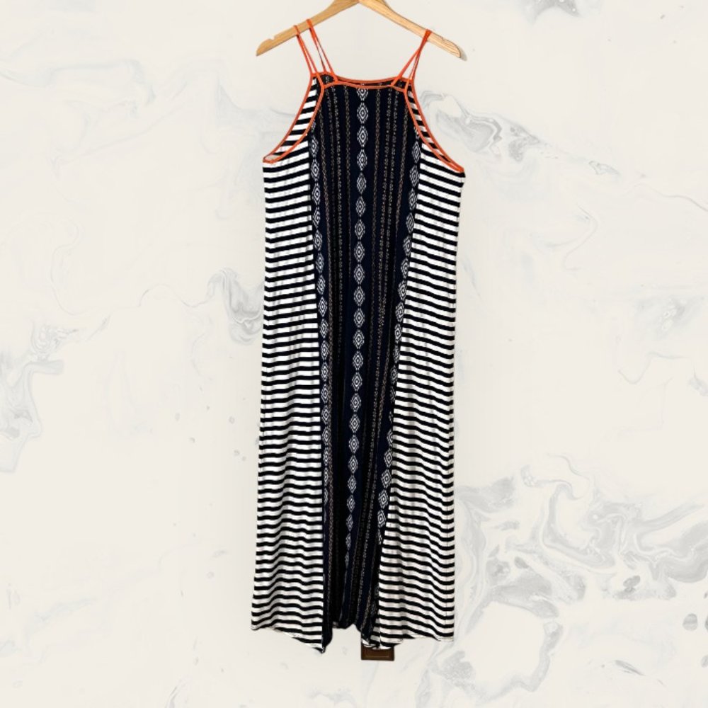 THML Women's Maxi Dress Striped Sleeveless Size M - Picture 2 of 6
